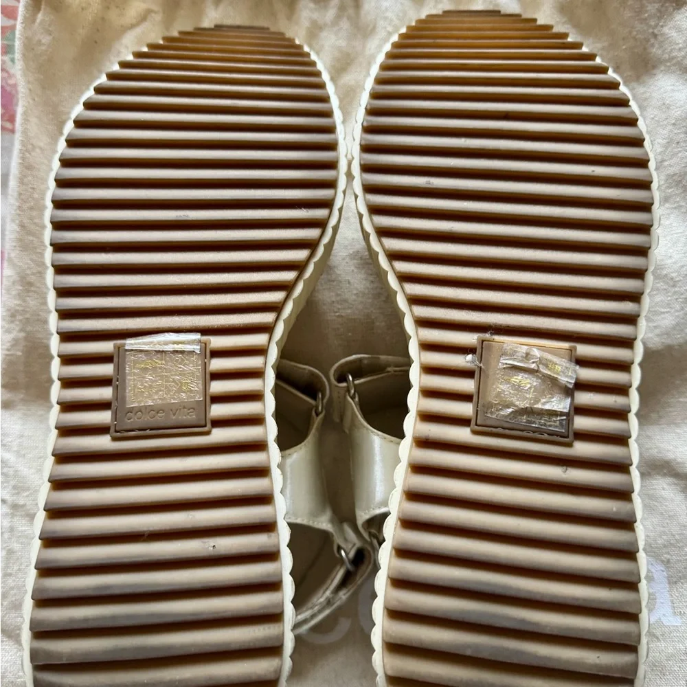 Dolce Vita Women's Debra Cream Sandals Size 8.5 M Good Condition - Picture 8 of 15